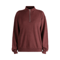 Auralee Super High Gauge Sweat Half Zip Pullover "Burgundy"