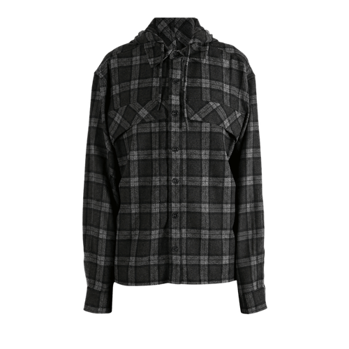 ROA Logger Wool Check Long Sleeve Shirt "Anthracite"