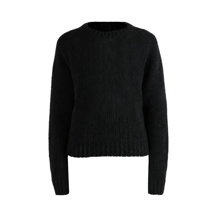 Auralee Cashmere Chenille Knit Pullover "Black"