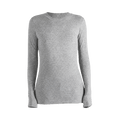 Auralee Super High Gauge Sheer Rib Long Sleeve Tee "Top Gray"