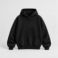 Palamera Black Monogram Hoodie