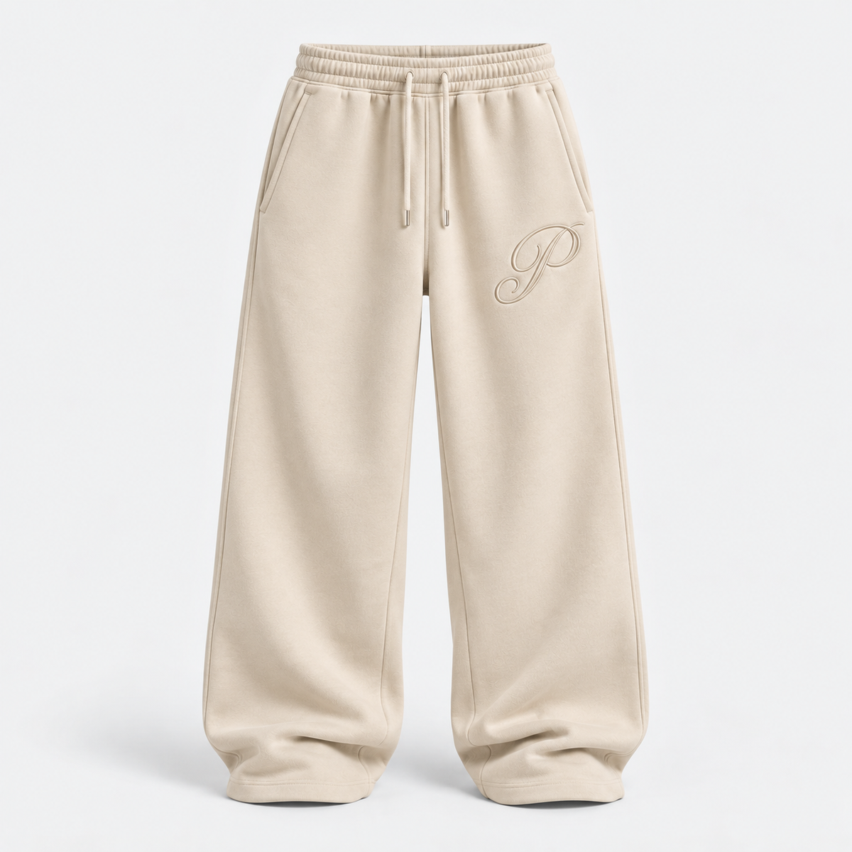 Palamera Beige Monogram Sweatpants