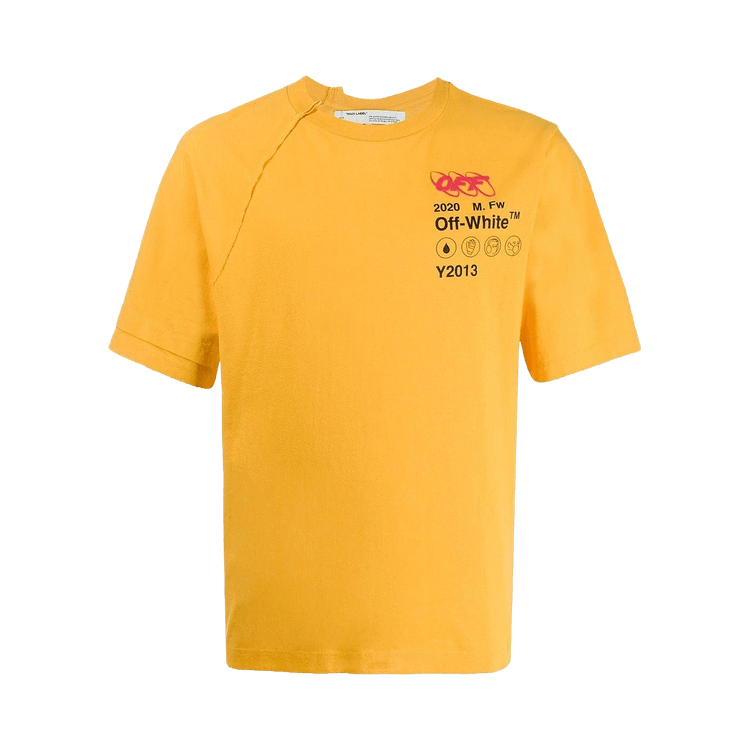 Off-White Industrial Y013 Short-Sleeve Recon Tee "Yellow/Black"