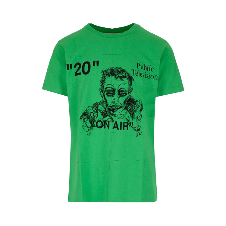Off-White Mirko Artist Short-Sleeve Slim Tee "Green"