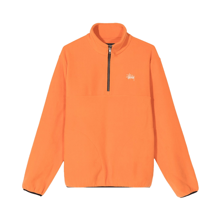 Stussy Basic Polar Fleece Mock "Orange"