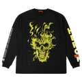 Heron Preston Oversize Skull Long Sleeve T-Shirt "Off Black"