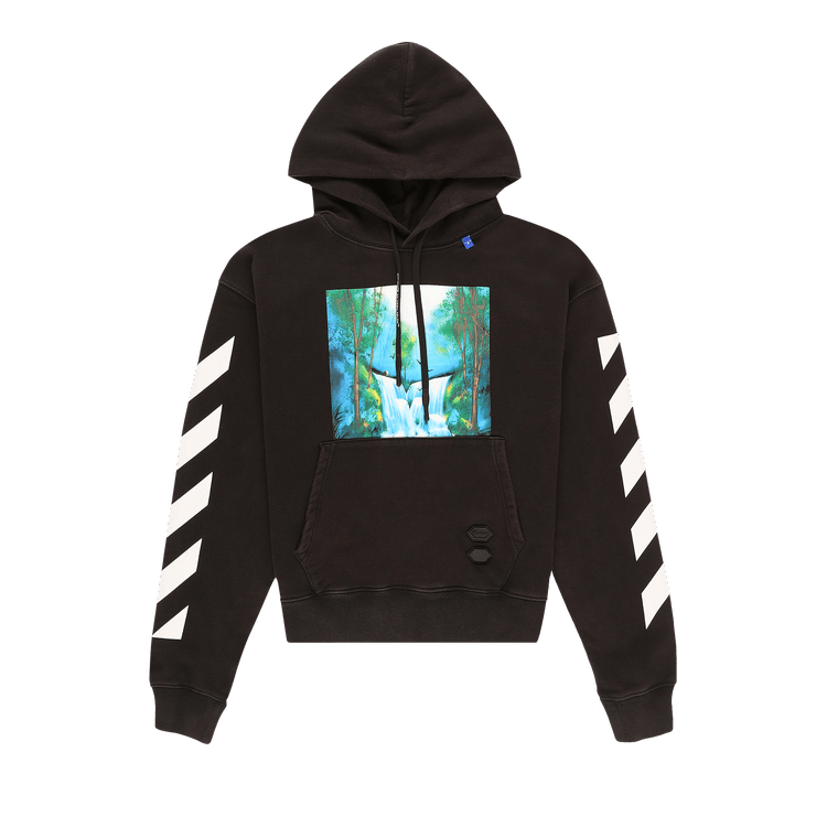 Off-White Diag Waterfall Over Hoodie "Black / Multicolor"