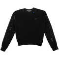 Off-White Diag Unfinished Slim Crewneck "Black / Silver"