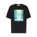 Off-White Waterfall Short Sleeve Over Tee "Black / Multicolor"