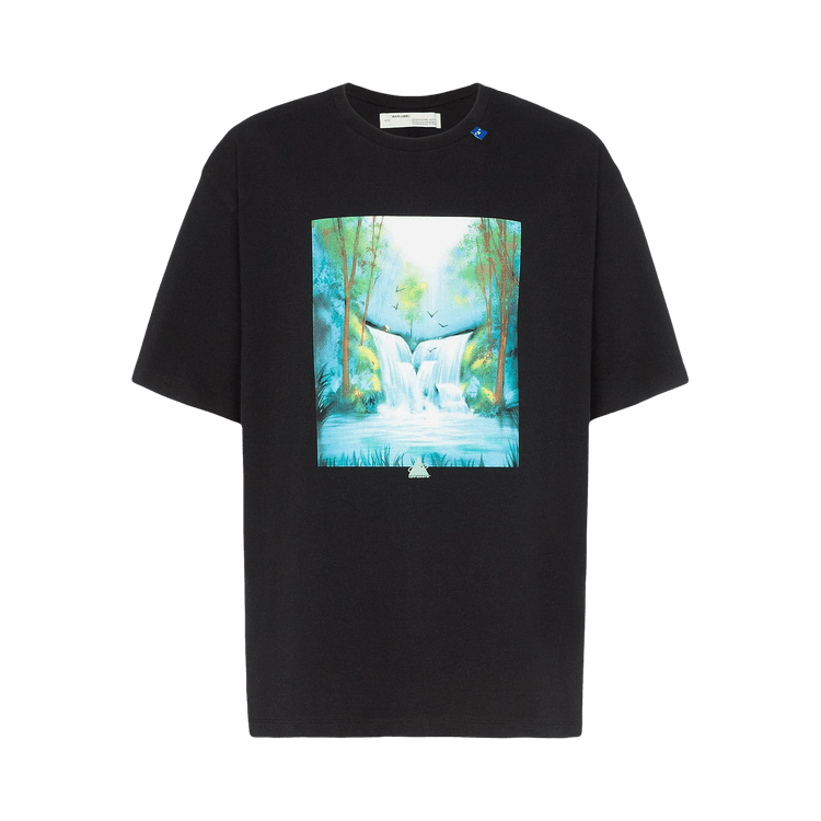 Off-White Waterfall Short Sleeve Over Tee "Black / Multicolor"