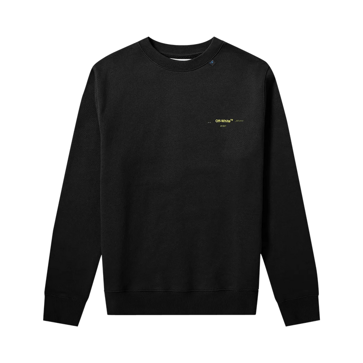 Acrylic Arrows Slim Crewneck "Black / Yellow"