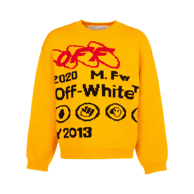Off-White Industrial Y013 Knit Crewneck "Yellow"