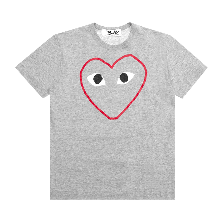 Comme des Garçons PLAY Red Heart Sketch T-Shirt "Grey"