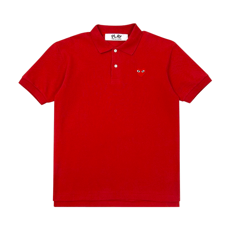 Comme des Garçons PLAY Big Heart Polo T-Shirt "Red"