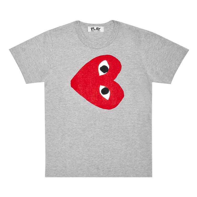 Comme des Garçons PLAY Red Heart T-Shirt "Grey"