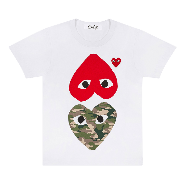 Comme des Garçons PLAY Upside Down Camo T-Shirt "White"