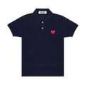 Comme des Garçons PLAY Heart Polo "Navy"