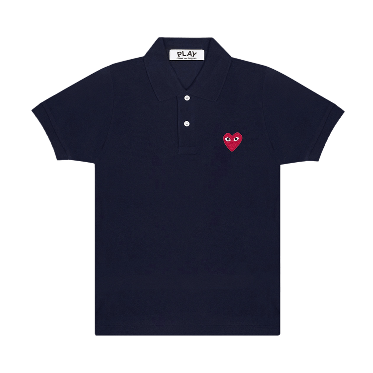 Comme des Garçons PLAY Heart Polo "Navy"