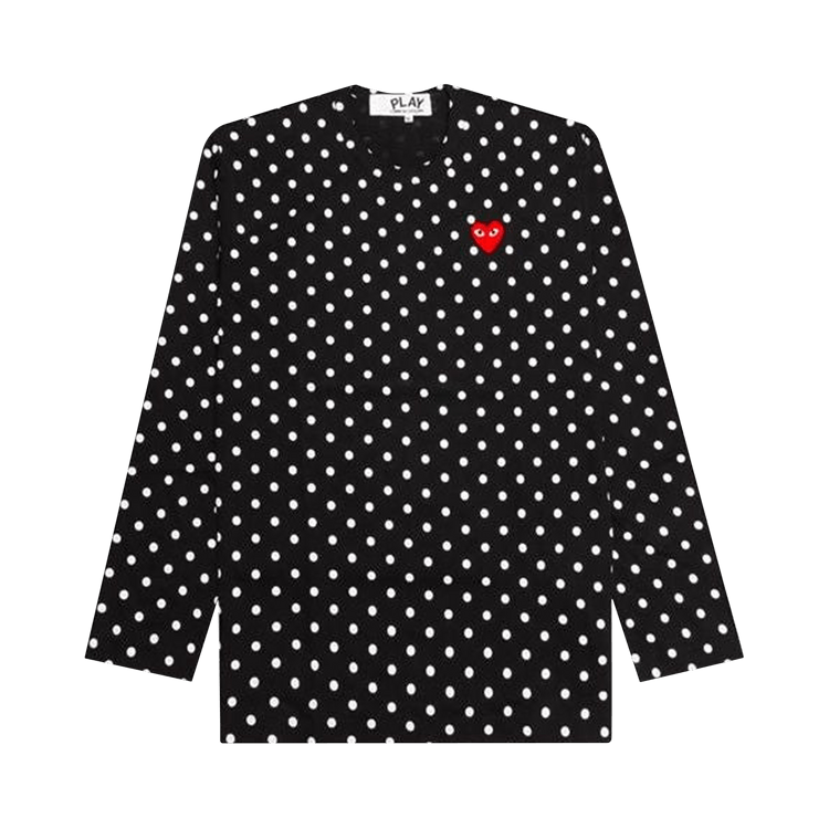 Comme des Garçons PLAY Polka Dot Long-Sleeve T-Shirt "Black"