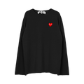 Comme des Garçons PLAY Red Heart Sweater "Black"