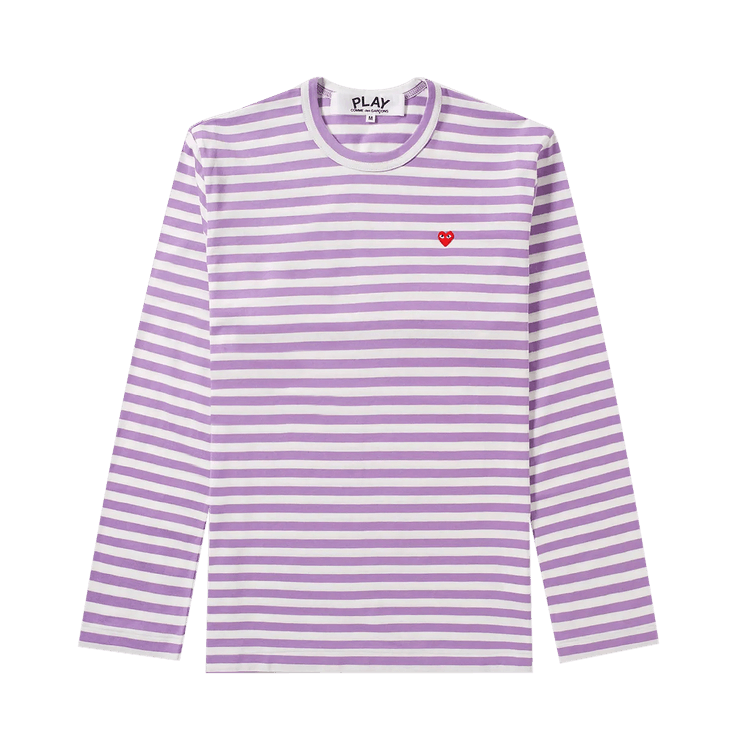 Comme des Garçons PLAY Striped Long-Sleeve T-Shirt "Purple"