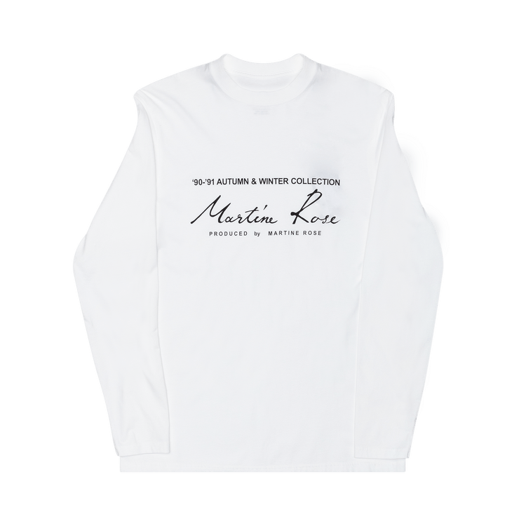 Martine Rose Classic Logo Long-Sleeve T-Shirt White "White"