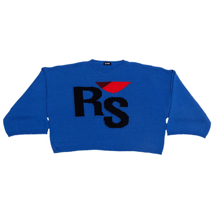 Raf Simons Cropped RS Sweater "Blue"