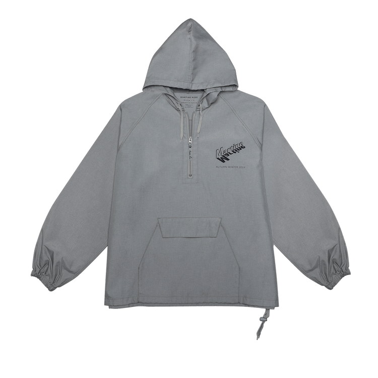 Martine Rose Zipped Neck Windbreaker "Grey"