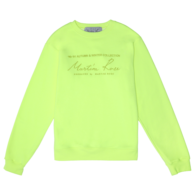 Martine Rose Logo Sweatshirt "Fluoro"