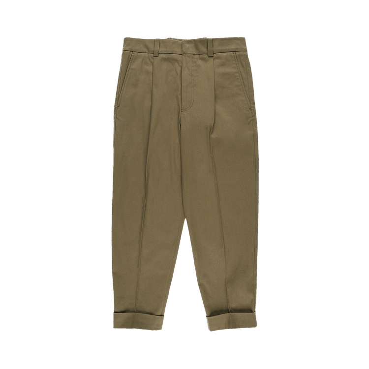 Acne Studios Cropped Trousers "Olive Green"