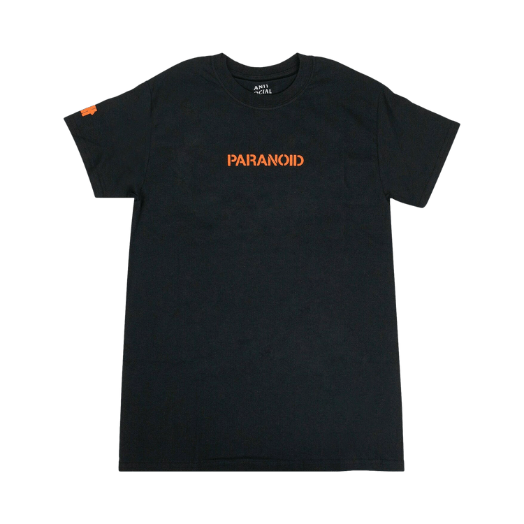 Anti Social Social Club x Undefeated Paranoid Logo T-Shirt "Black"
