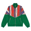 Gucci Belts Print Oversize Bi-Material Jacket "Green"