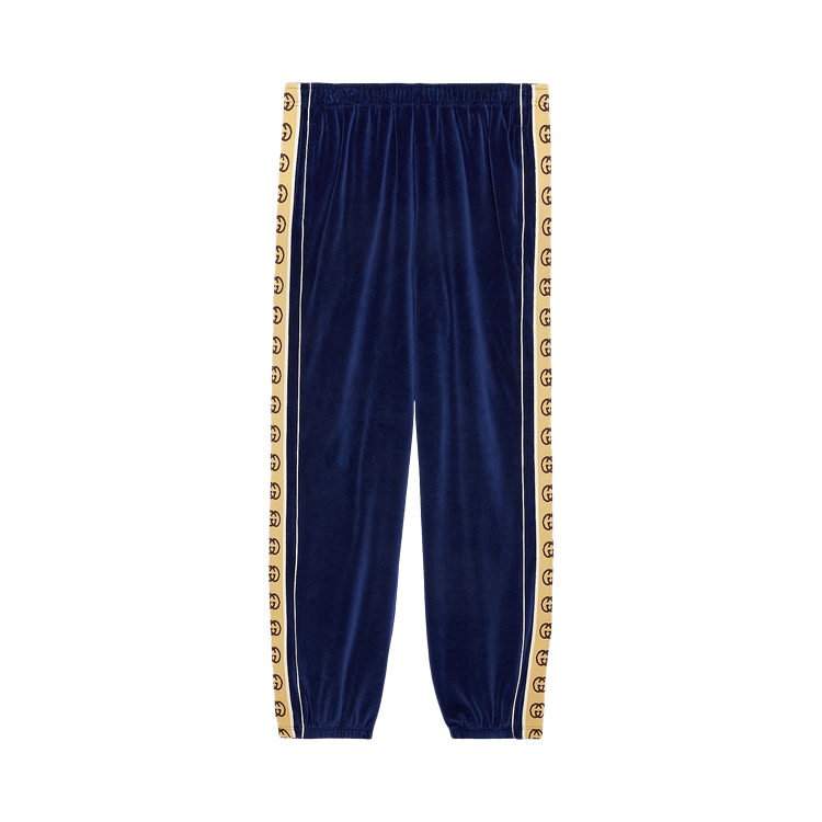 Gucci Chenille Loose Jogging Pant "Dark Blue"