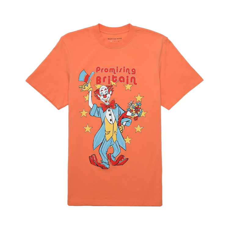 Martine Rose T-Shirt With Clown Artwork "Orange"