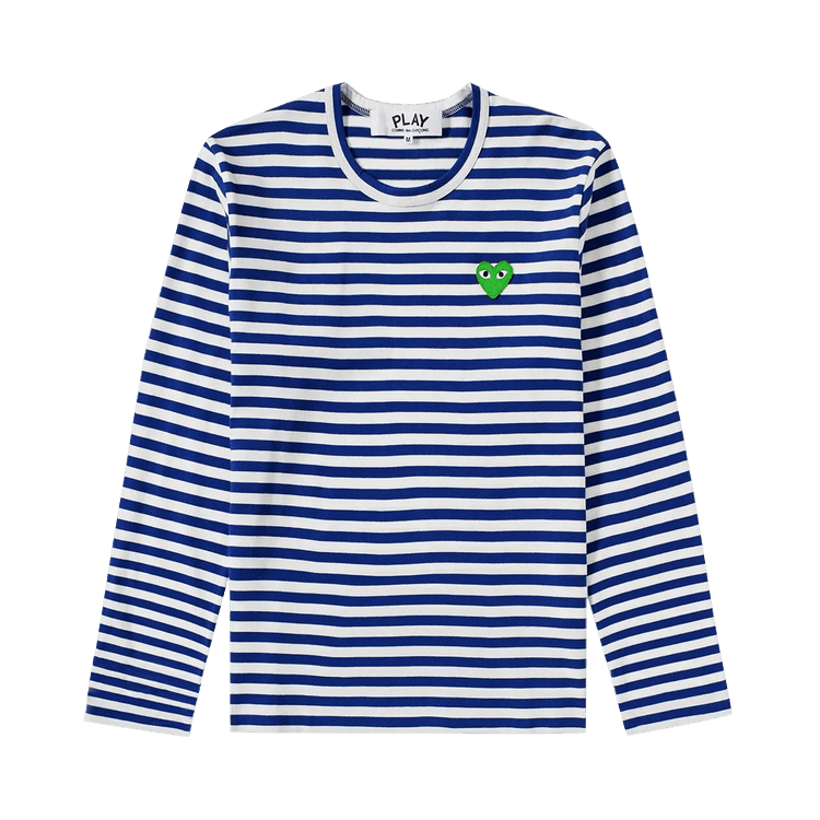 Comme des Garçons PLAY Long-Sleeve Striped T-Shirt "Navy"