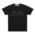 Comme des Garçons PLAY Logo Text T-Shirt "Black"