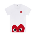 Comme des Garçons PLAY Bottom Heart Eye T-Shirt "White/Red"
