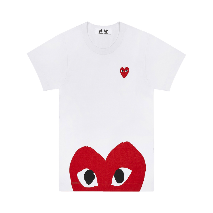 Comme des Garçons PLAY Bottom Heart Eye T-Shirt "White/Red"