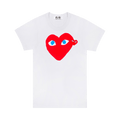 Comme des Garçons PLAY T-Shirt "White / Red / Blue"