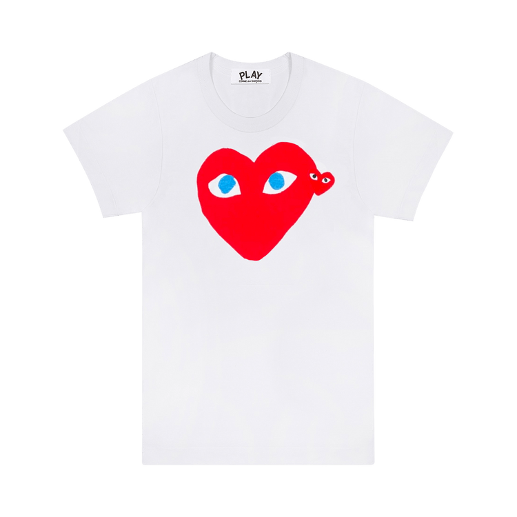 Comme des Garçons PLAY T-Shirt "White / Red / Blue"