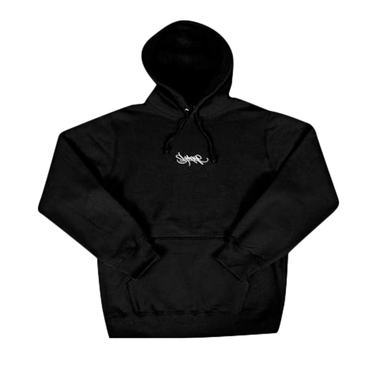 Supreme Tag Logo Hooded Sweatshirt "Black"