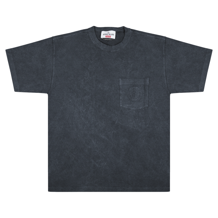 Supreme x Stone Island Pocket T-Shirt "Black"