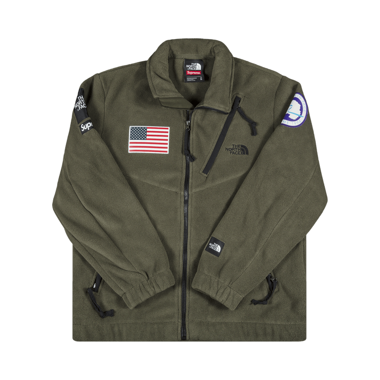 Supreme x The North Face Trans Antarctica Expedition Fleece Jacket "Olive"