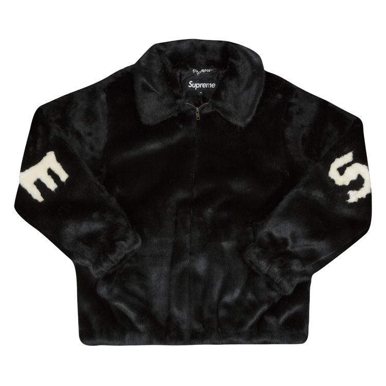Supreme Faux Fur Bomber Jacket "Black"