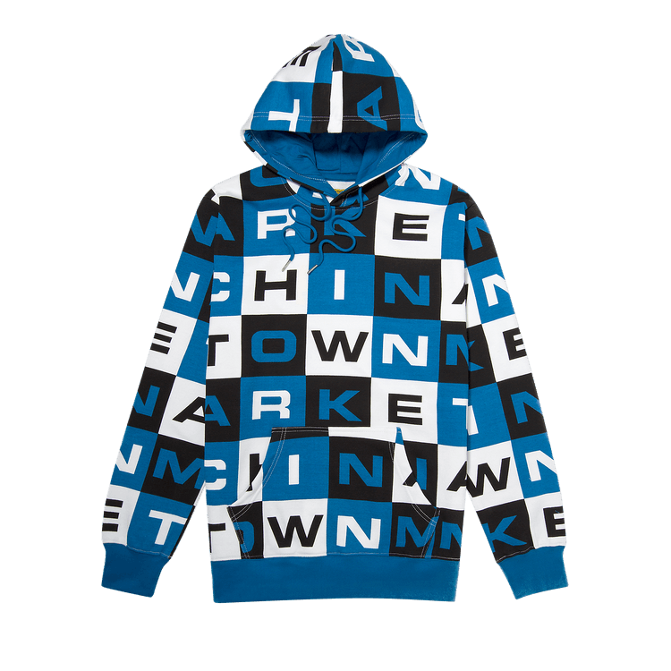 Chinatown Market Block Letter Hoodie "Blue"
