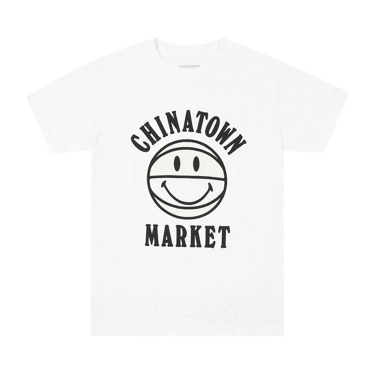 Chinatown Market UV Smiley Basketball T-Shirt "White"