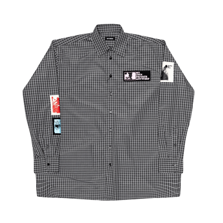Raf Simons Punk Patch Checkered Shirt "Black/White"
