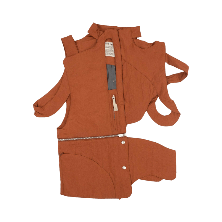 A-Cold-Wall* Cut Out Padded Gilet "Rust"