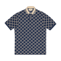 Gucci Short-Sleeve Polo "Dark Blue"