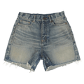 Saint Laurent Denim Shorts Raw Edg "Blue"